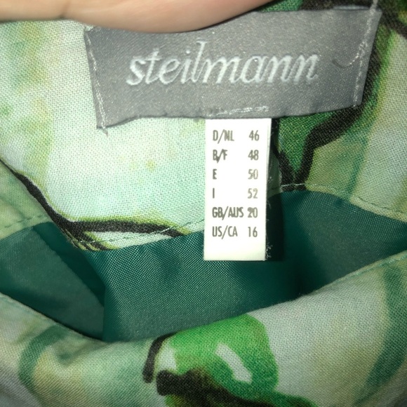 Steilmann size 16 flowery summer dressed- 100% cotton- lined- zipper- used - Picture 8 of 10